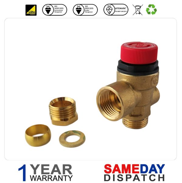 Ideal Boiler Pressure Relief Valve PRV 075248