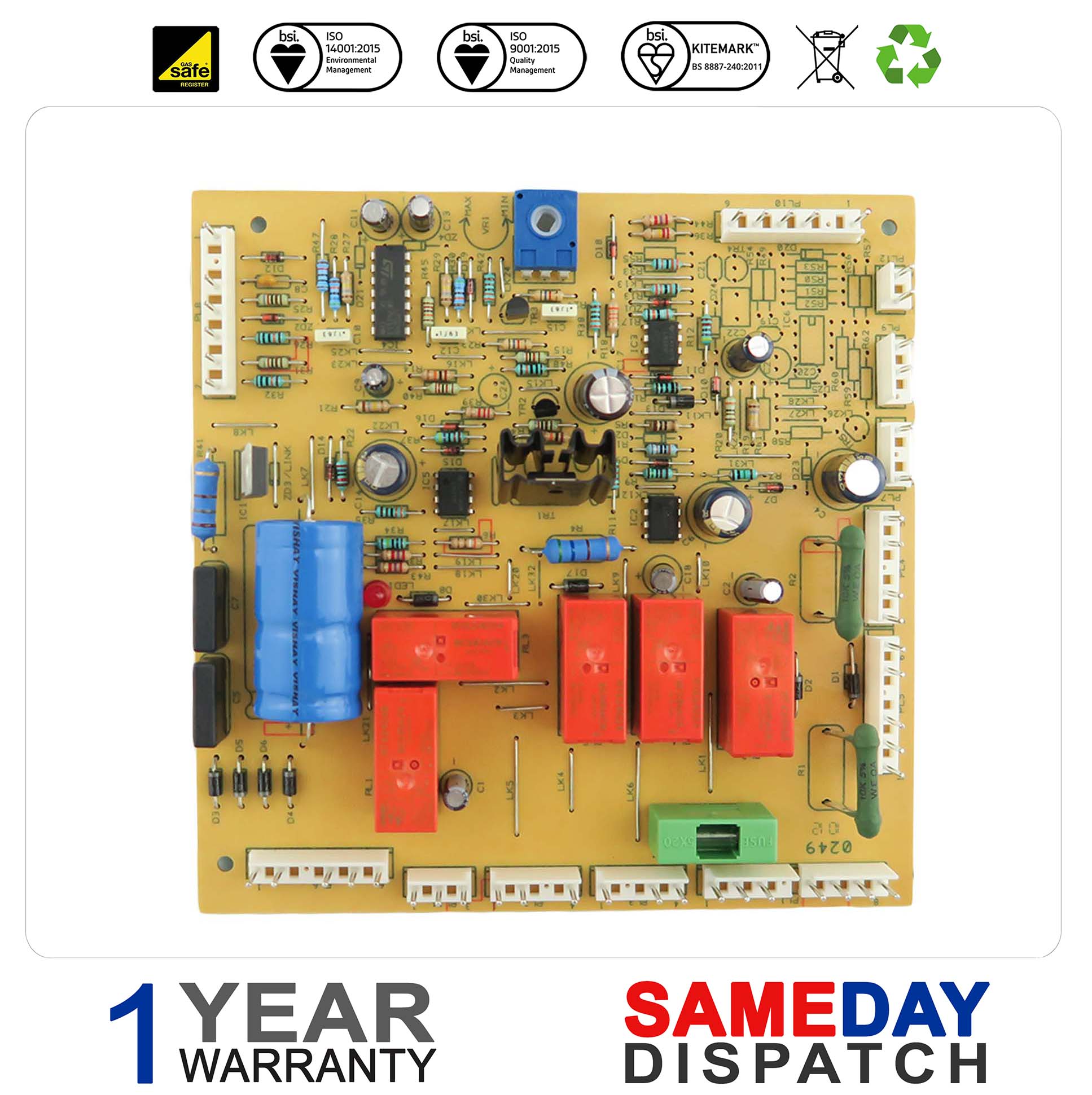 Potterton Puma 80 100 Modulation P.Pilot PCB 21 18867 was 929685 Type 2 National Boiler Spares